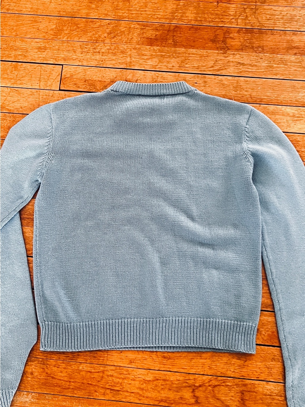 Vintage Light Blue Parrot Crewneck Sweater - Women - Picture 3 of 3